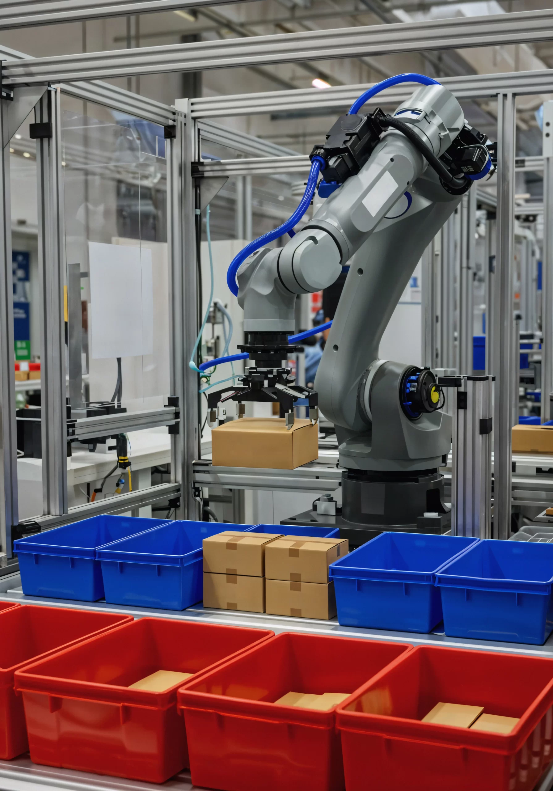 industrial robot automated packaging process